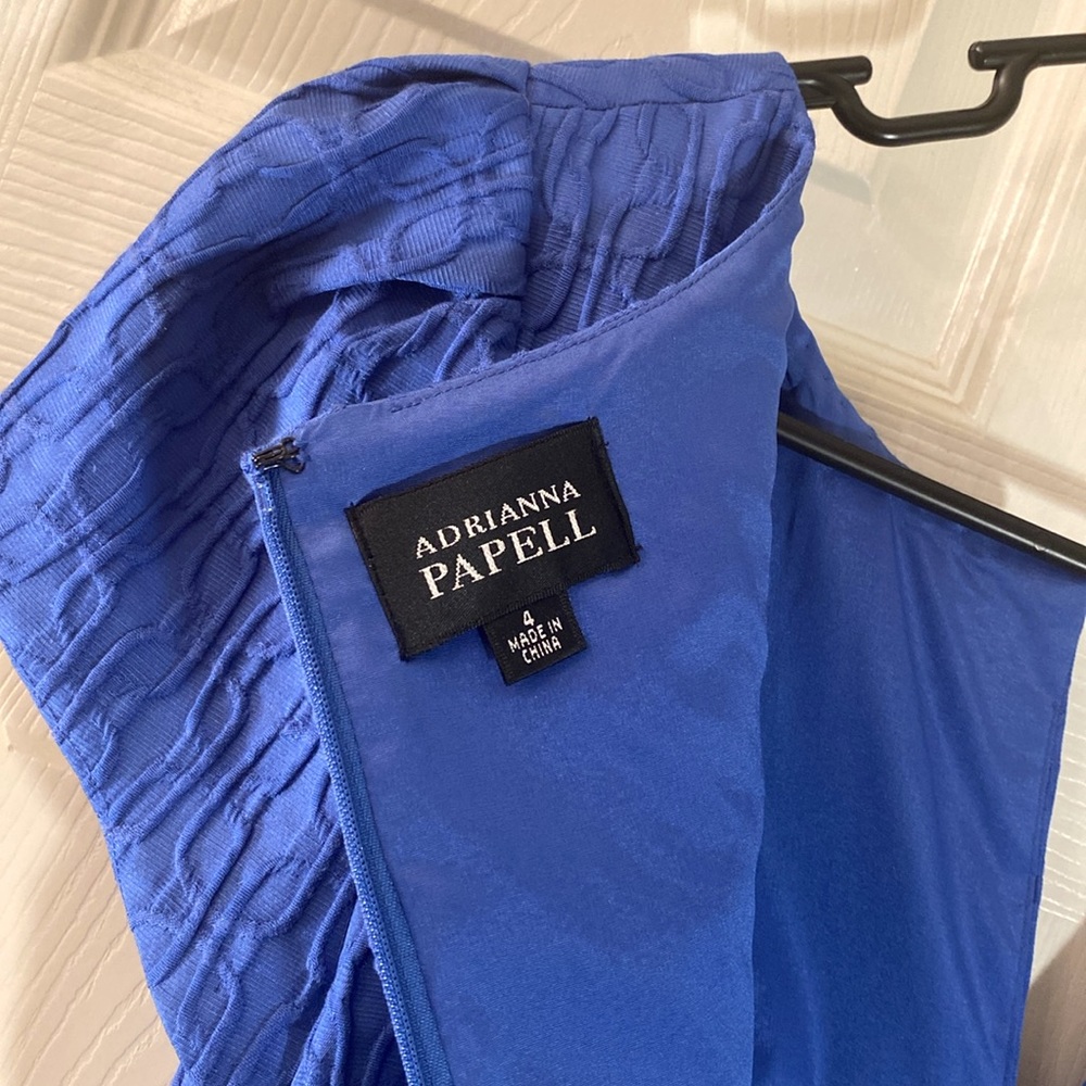 ADRIANNA PAPELL Blue Dress - Picture 13 of 14
